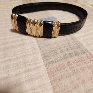 Genuine snake skin belt